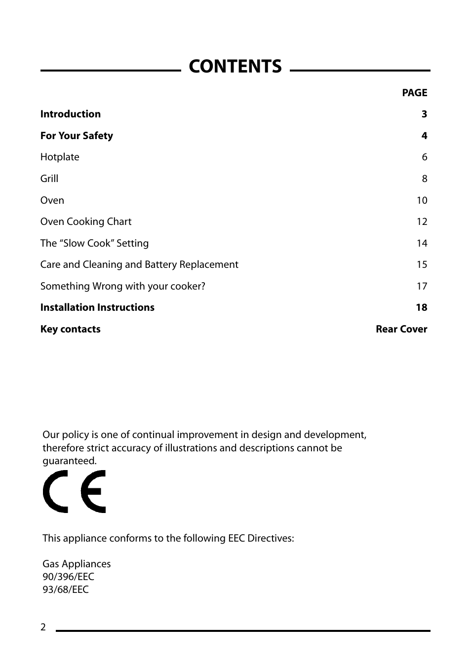 Cannon LICHFIELD 10506G User Manual | Page 2 / 24