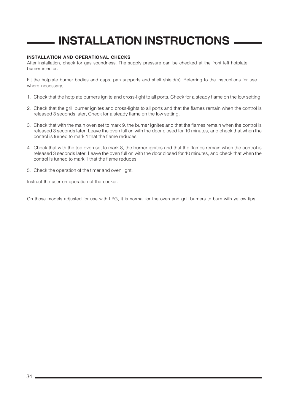 Installation instructions | Cannon C60LCIS User Manual | Page 34 / 36