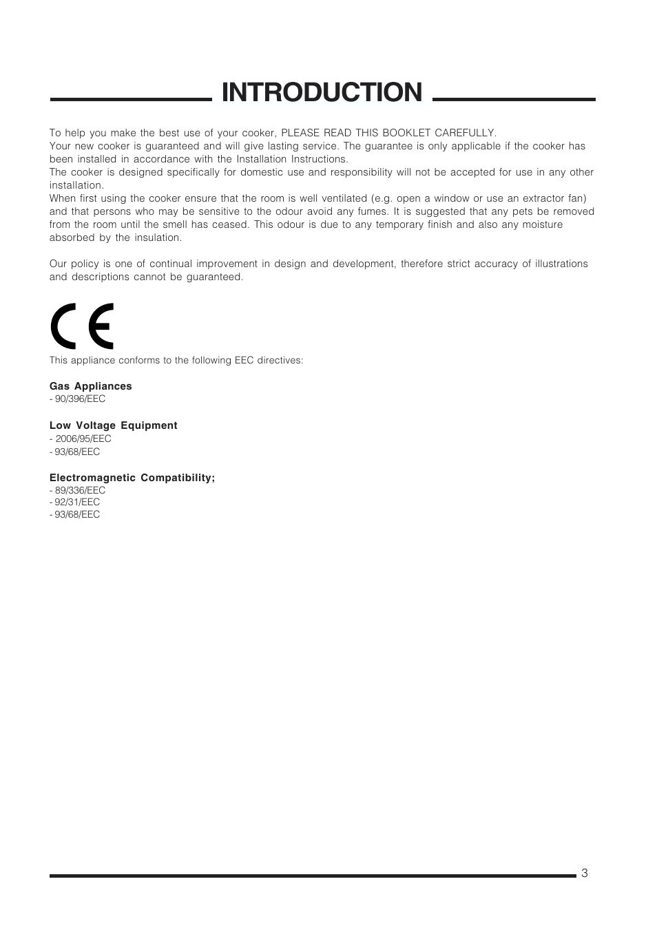 Introduction | Cannon CHESTERIELD C60GCB User Manual | Page 3 / 36