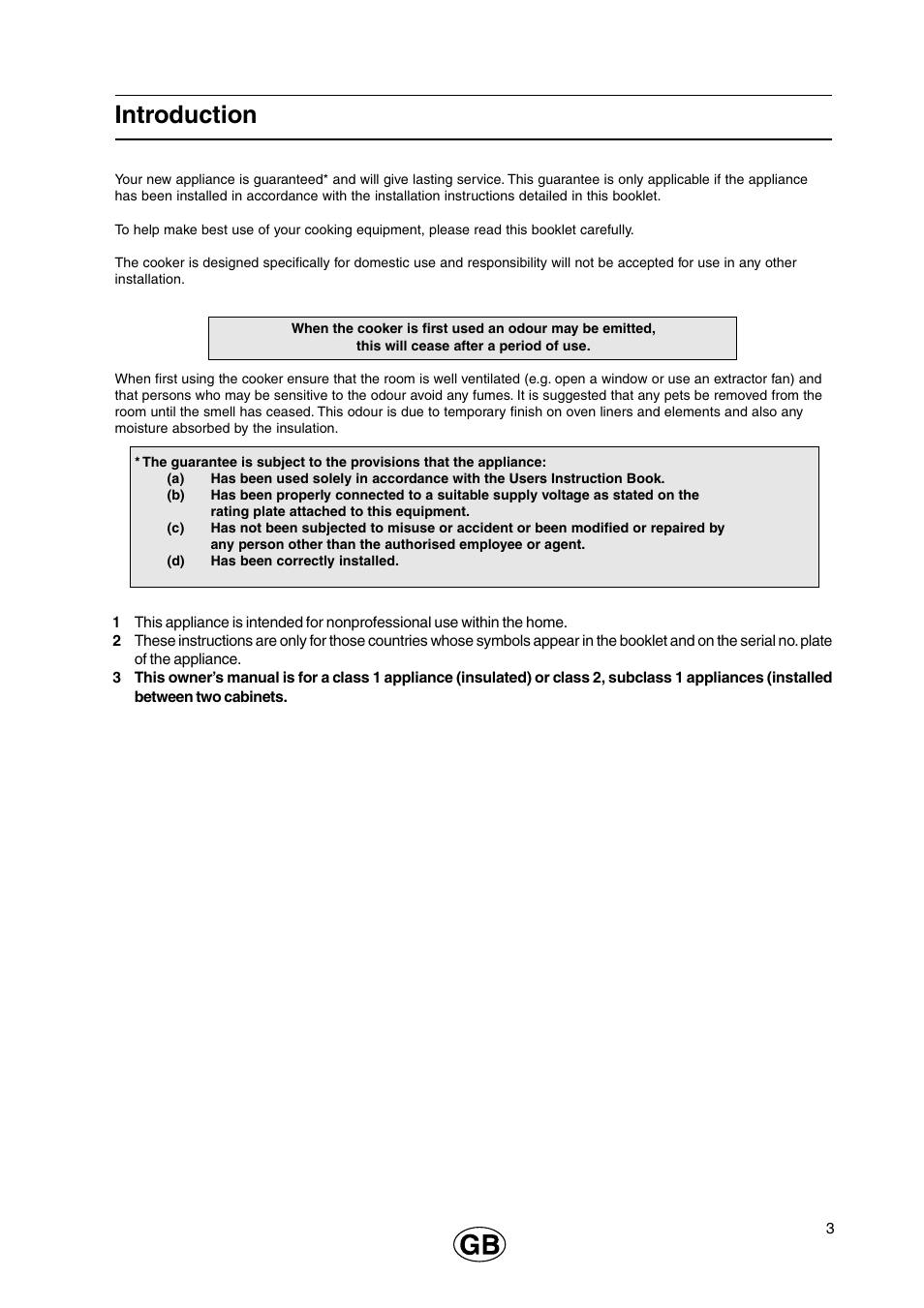 Introduction | Cannon 110cm Free Standing Gas Cooker C110DPX User Manual | Page 3 / 32