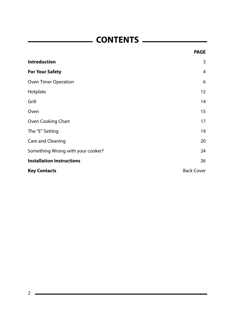 Cannon Windsor Mk2 10297G Mk2 User Manual | Page 2 / 36