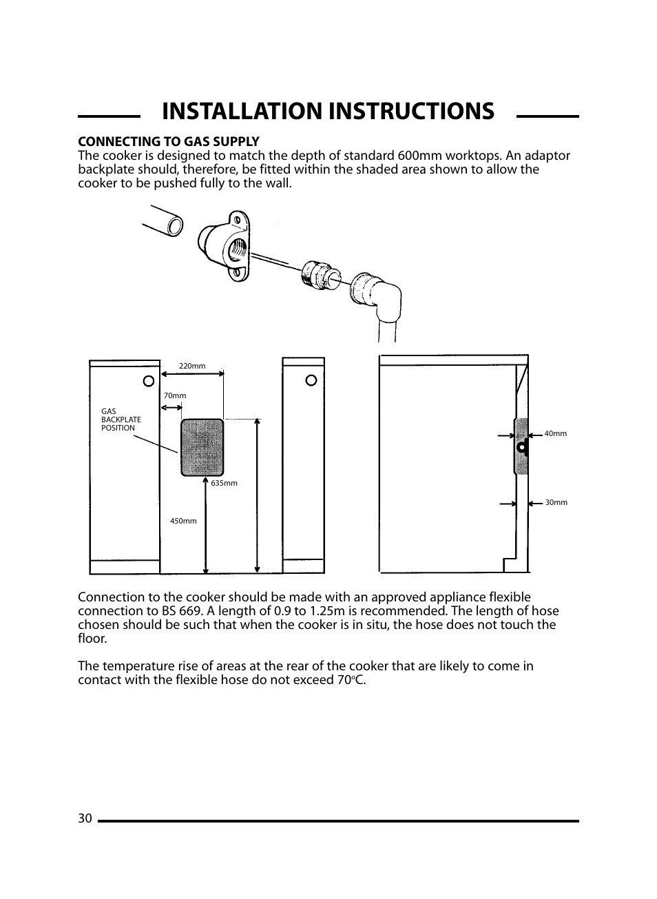 Installation instructions, C. 30 | Cannon Windsor Mk2 10297G Mk2 User Manual | Page 30 / 36