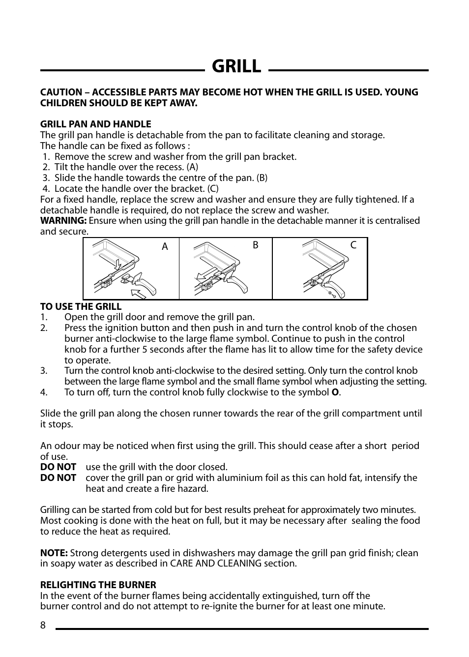 Grill | Cannon Stratford 10936G User Manual | Page 8 / 24