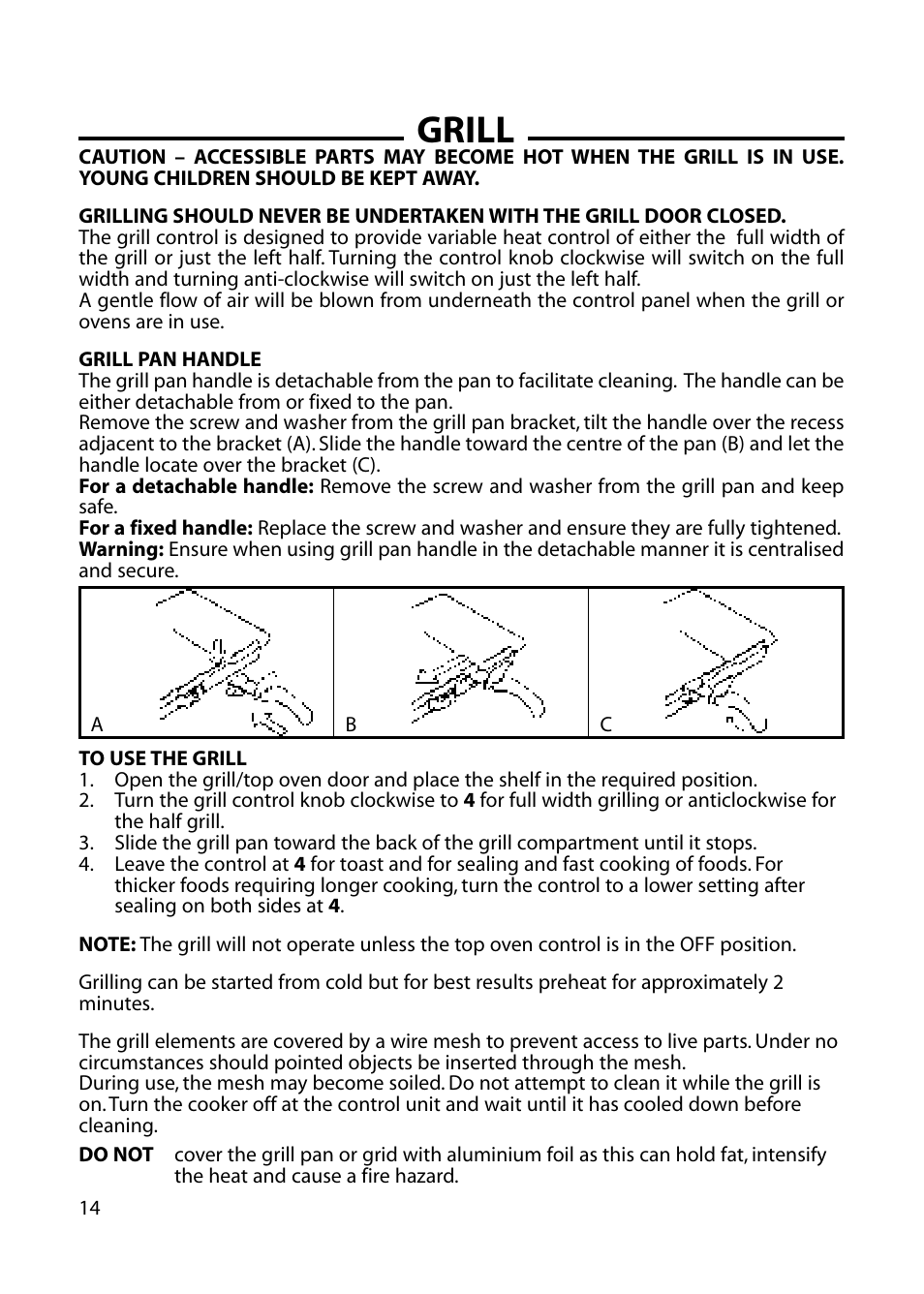 Grill | Cannon HENLEY 10588G User Manual | Page 14 / 32