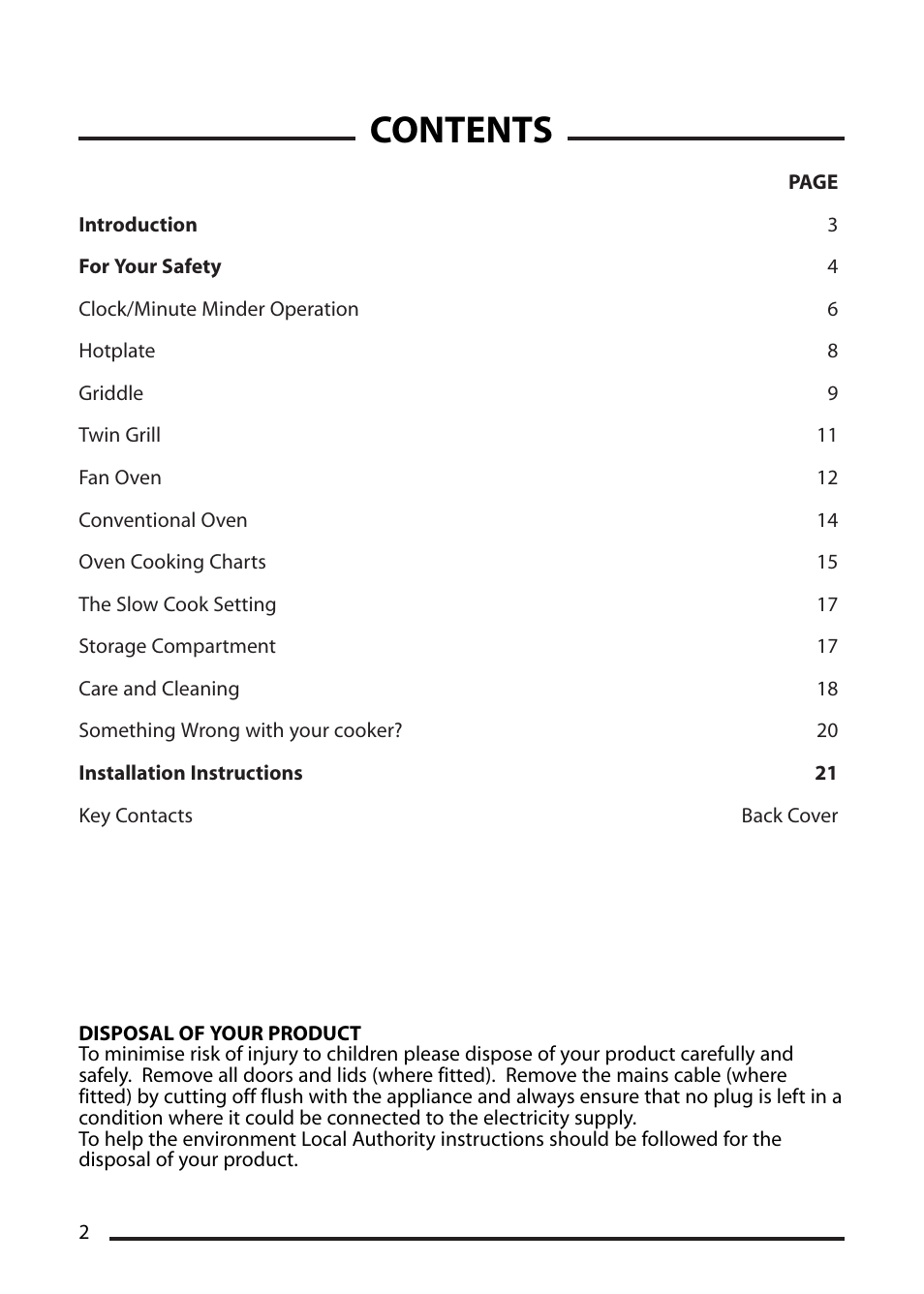 Cannon ICON 10425G User Manual | Page 2 / 28