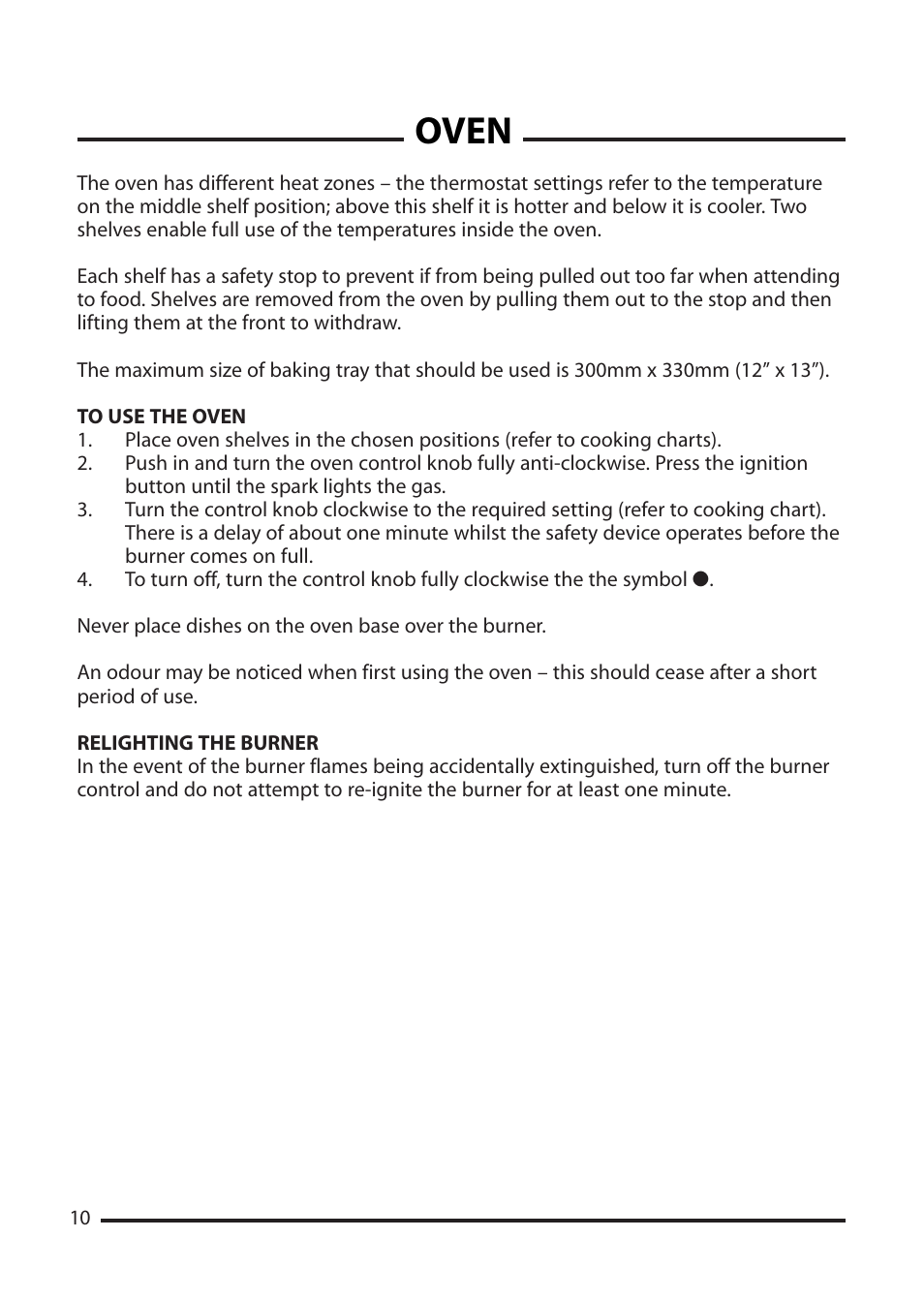 Oven | Cannon None User Manual | Page 10 / 24