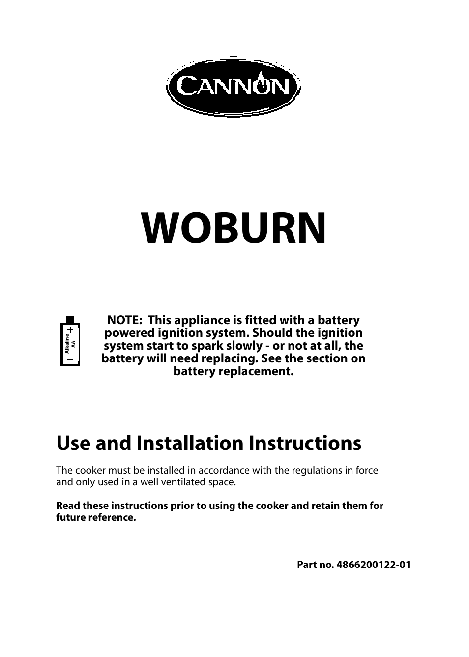 Cannon WOBURN 10565G User Manual | 28 pages