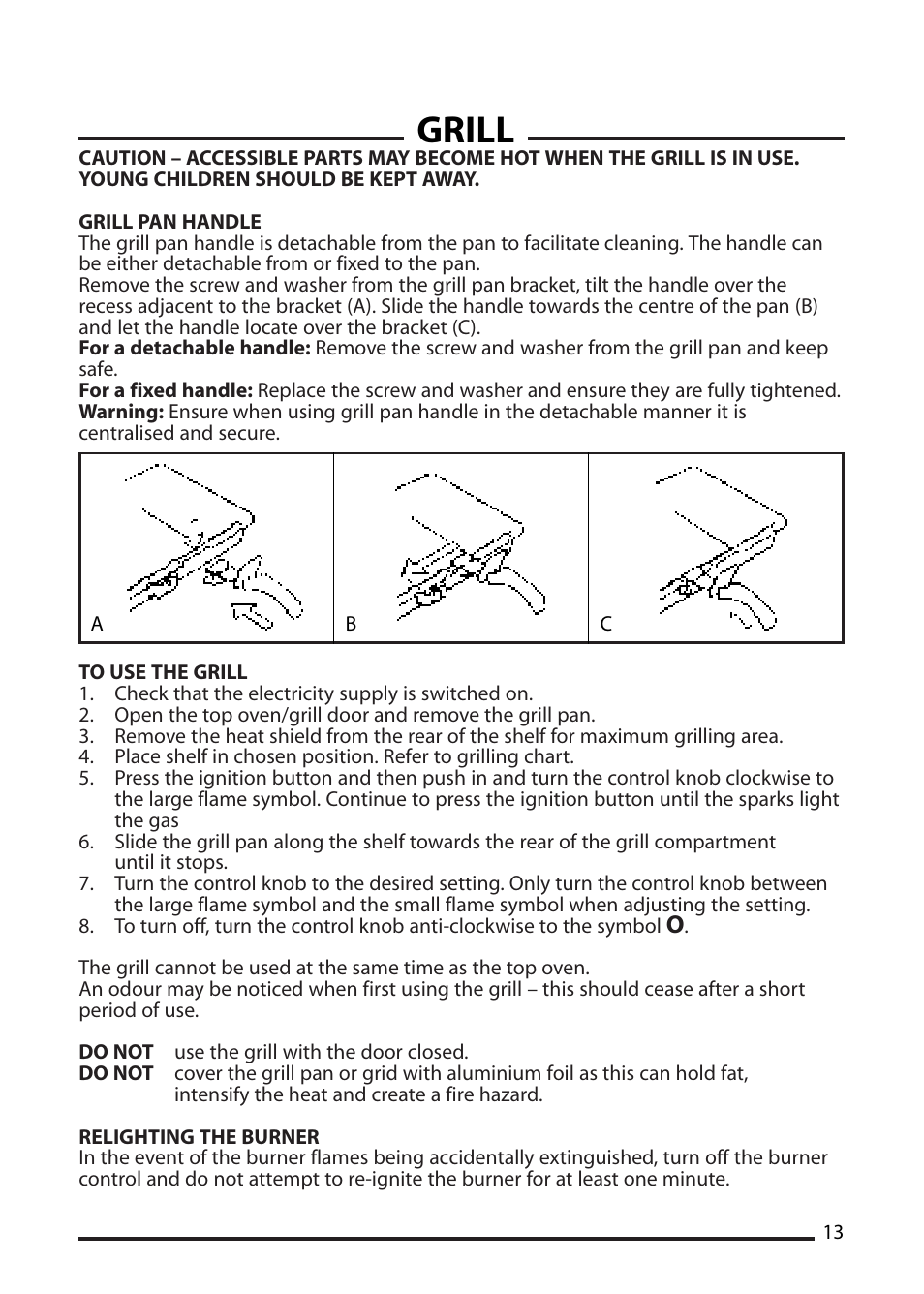 Grill | Cannon 10410G User Manual | Page 13 / 36