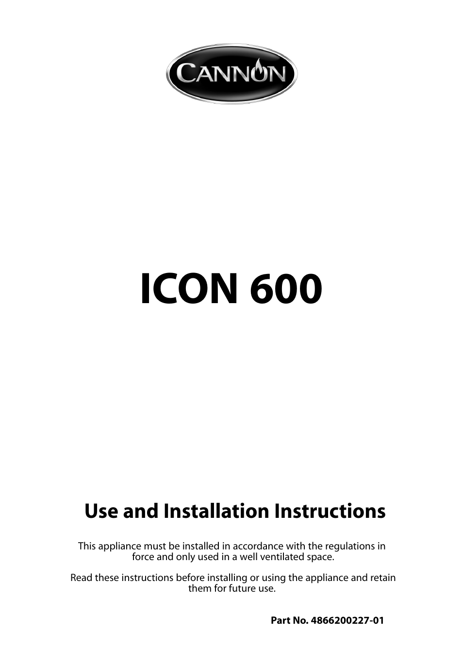 Cannon ICON 600 User Manual | 36 pages