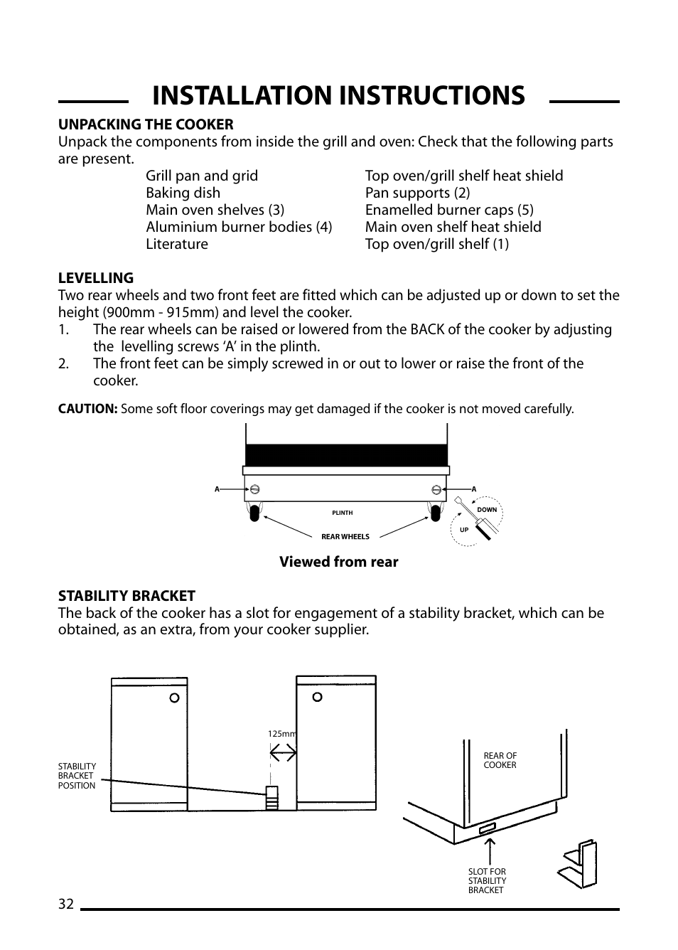 Installation instructions | Cannon ICON 600 User Manual | Page 32 / 36