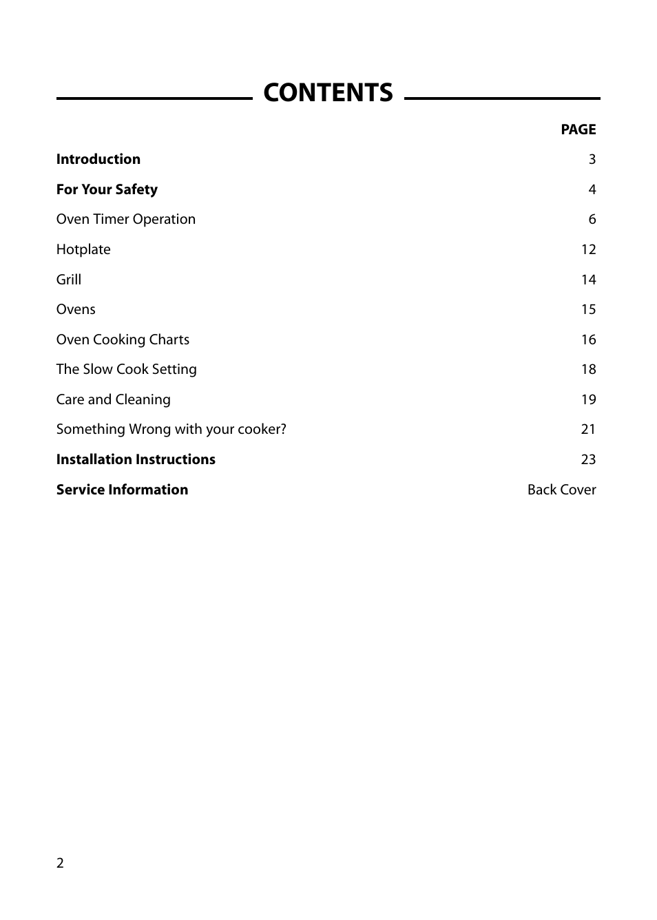 Cannon HARROGATE C60DH User Manual | Page 2 / 32