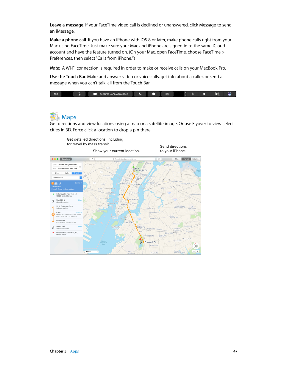 Maps, 47 maps | Apple MacBook Pro (15-inch, 2016) User Manual | Page 47 / 72