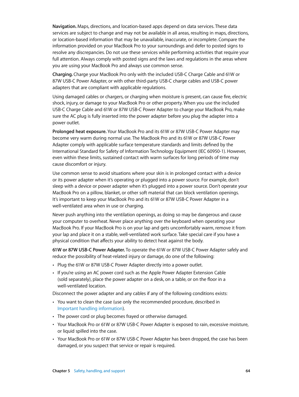 Apple MacBook Pro (15-inch, 2016) User Manual | Page 64 / 72