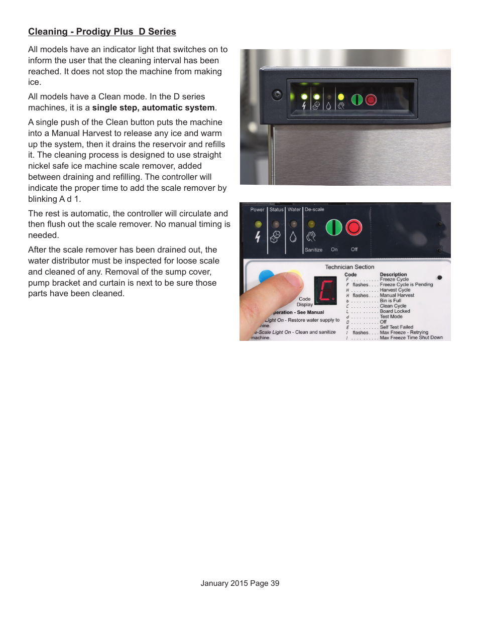 Scotsman Prodigy Series User Manual | Page 39 / 104