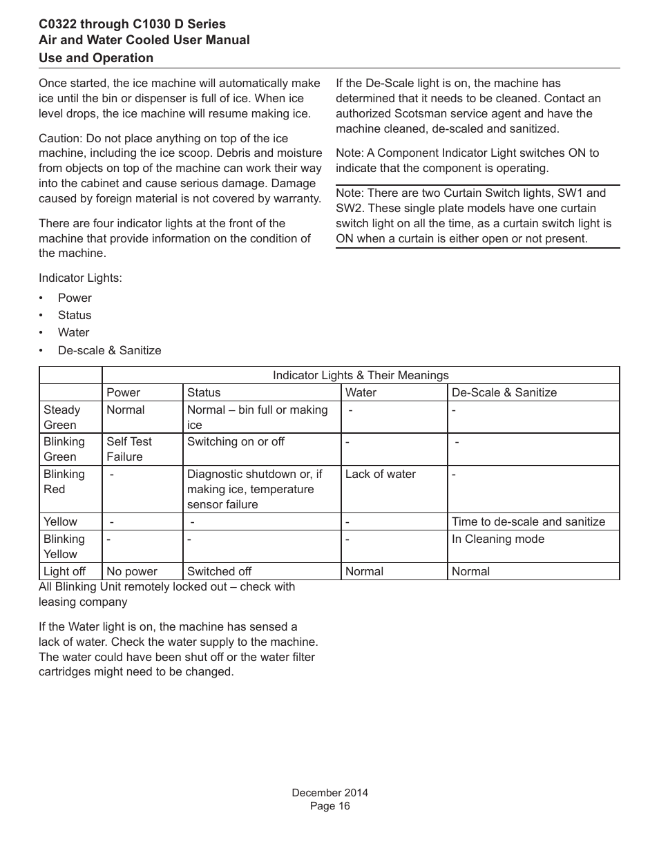 Scotsman Prodigy Plus D Series User Manual | Page 17 / 23