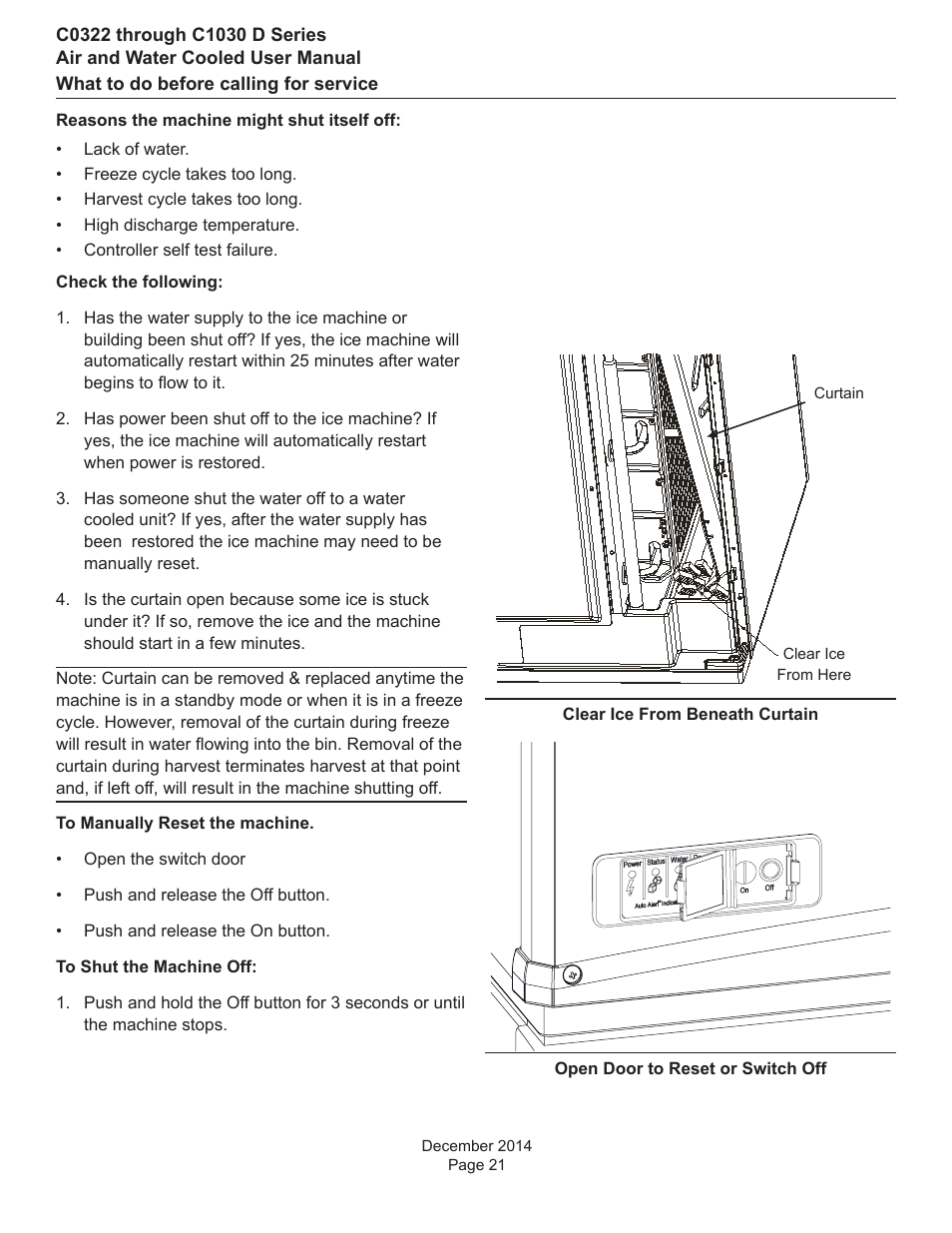 Scotsman Prodigy Plus D Series User Manual | Page 22 / 23