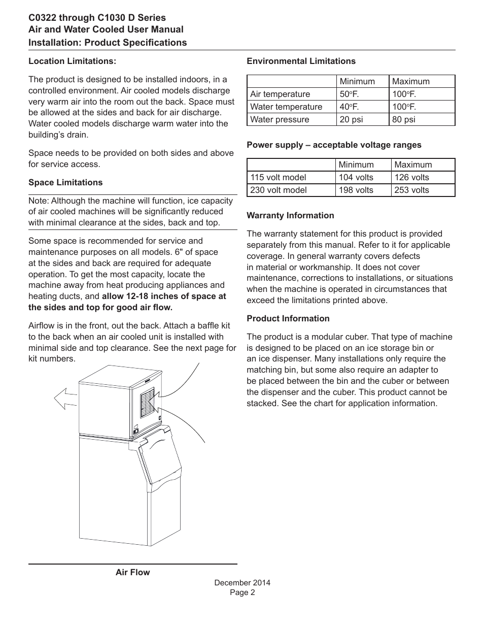 Scotsman Prodigy Plus D Series User Manual | Page 3 / 23