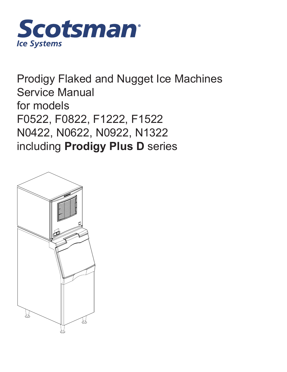 Scotsman Prodigy Plus D Series Service Manual User Manual | 54 pages