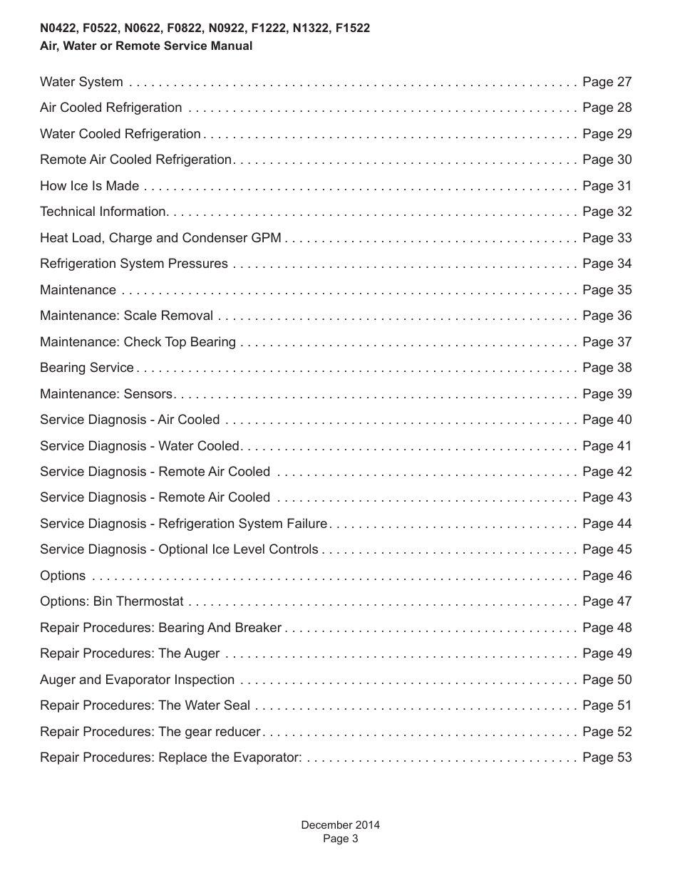 Scotsman Prodigy Plus D Series Service Manual User Manual | Page 3 / 54