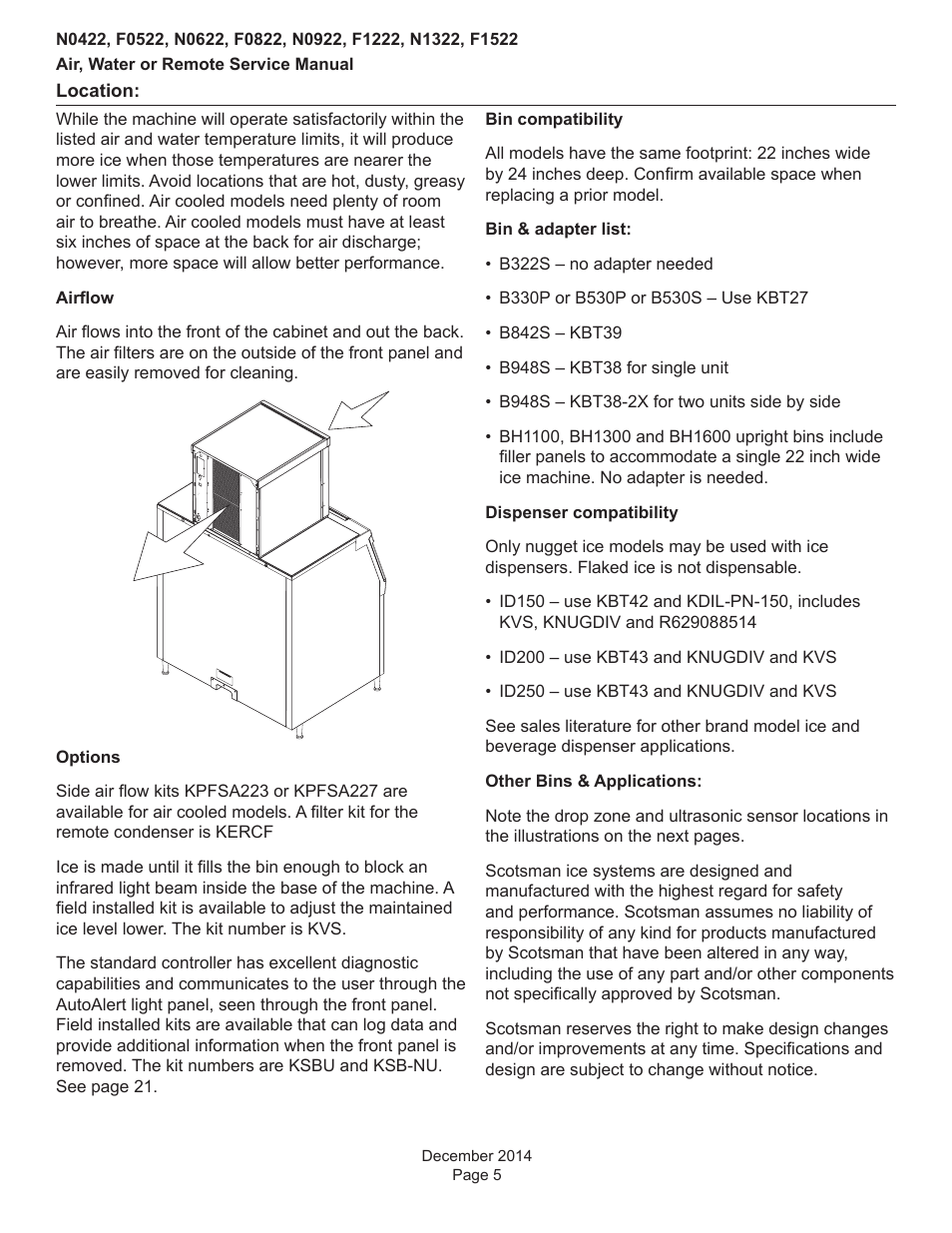 Scotsman Prodigy Plus D Series Service Manual User Manual | Page 5 / 54