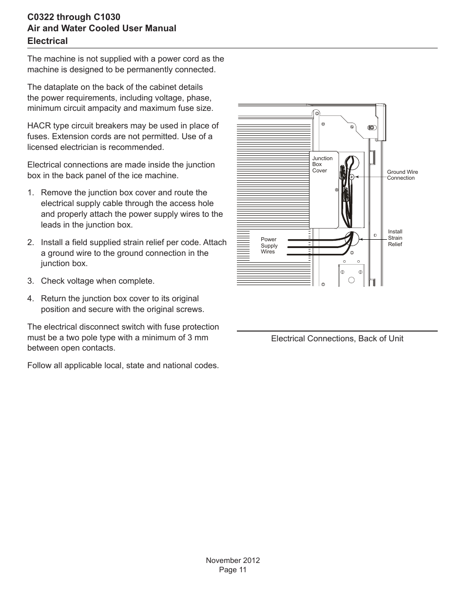 Scotsman C0322 User Manual | Page 12 / 23