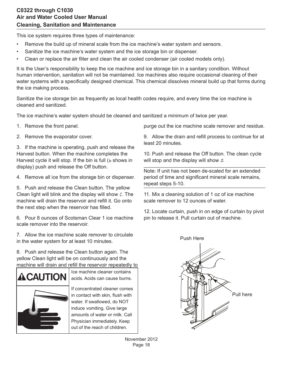 Scotsman C0322 User Manual | Page 19 / 23