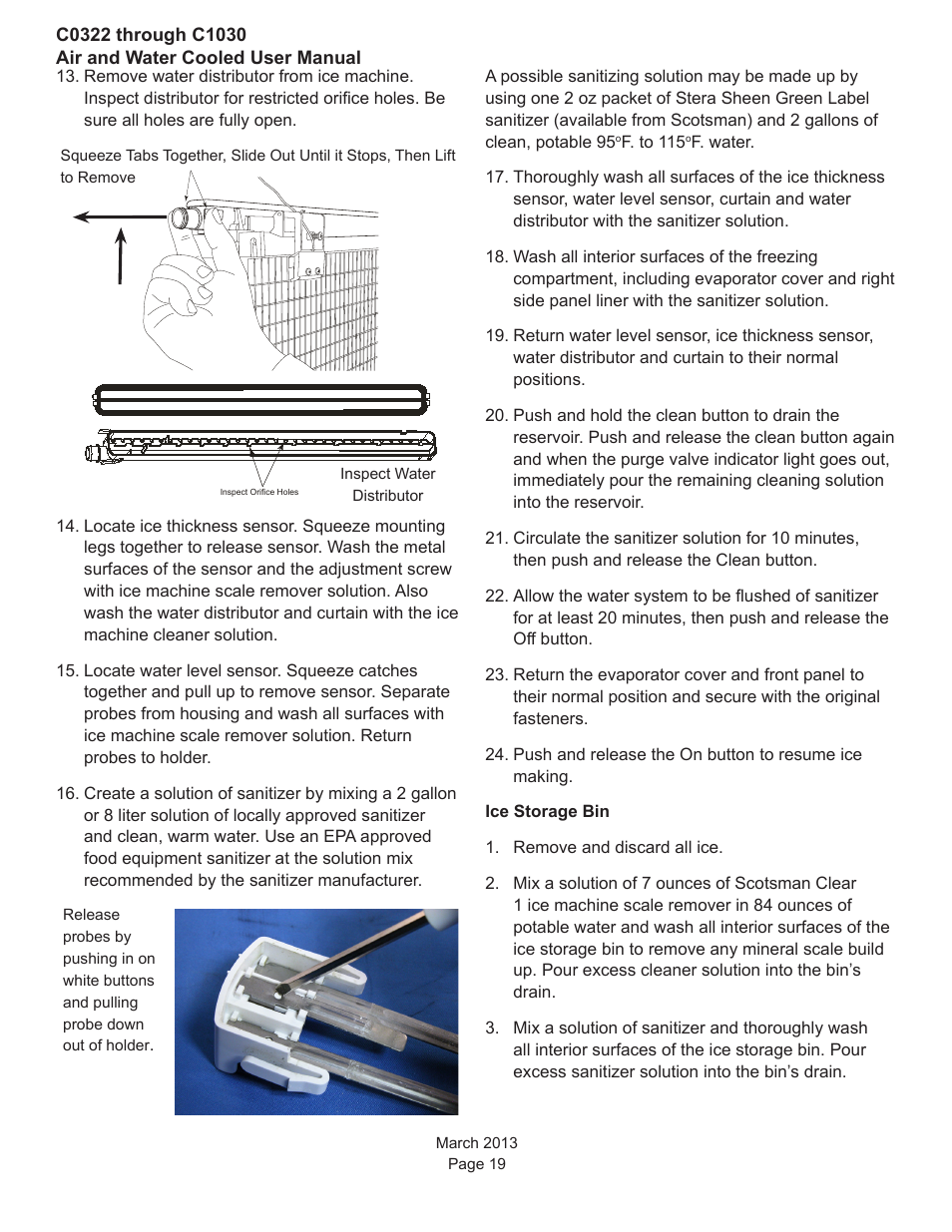 Scotsman C0322 User Manual | Page 20 / 23