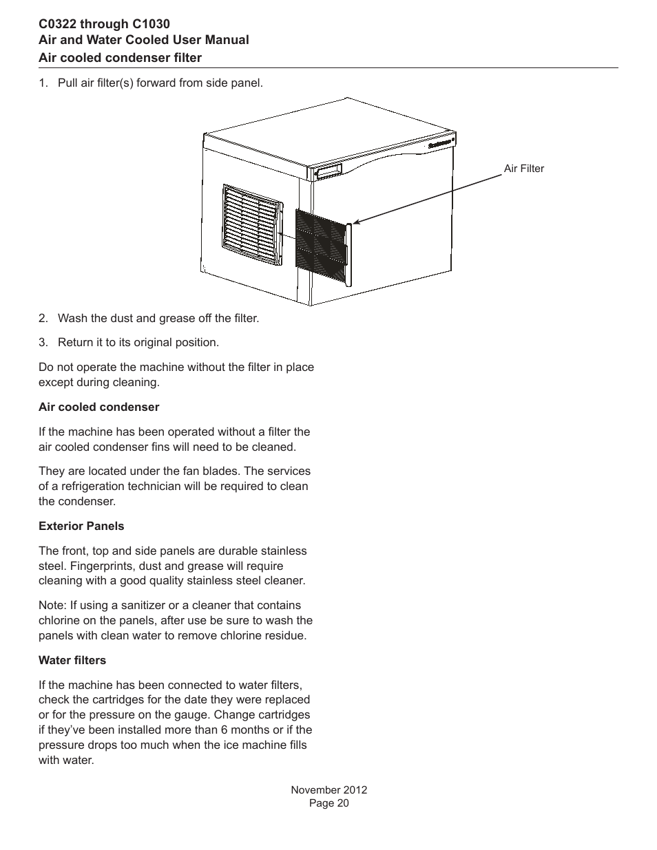 Scotsman C0322 User Manual | Page 21 / 23