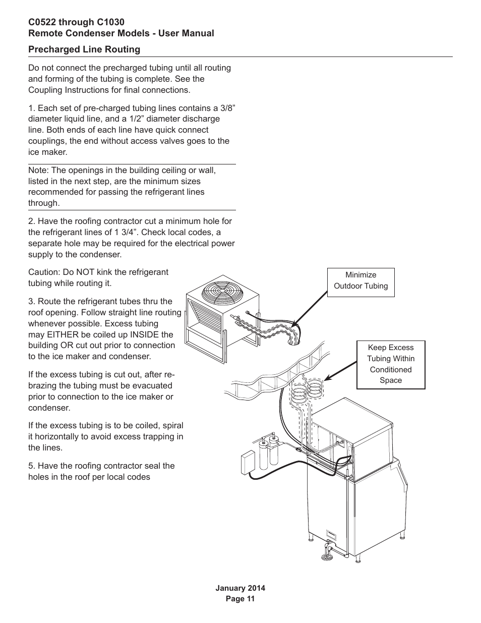 Precharged line routing | Scotsman C0522R User Manual | Page 12 / 26