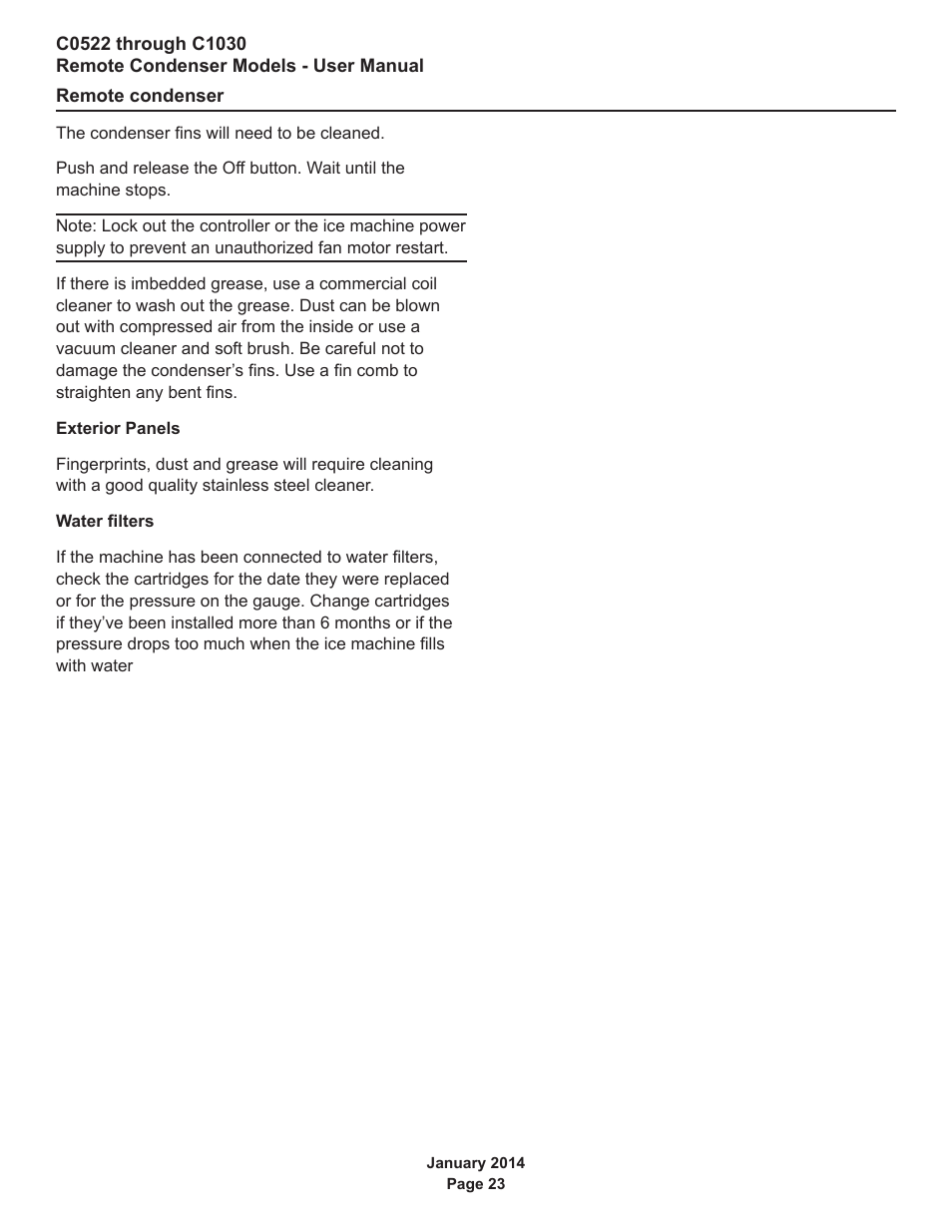 Remote condenser | Scotsman C0522R User Manual | Page 24 / 26