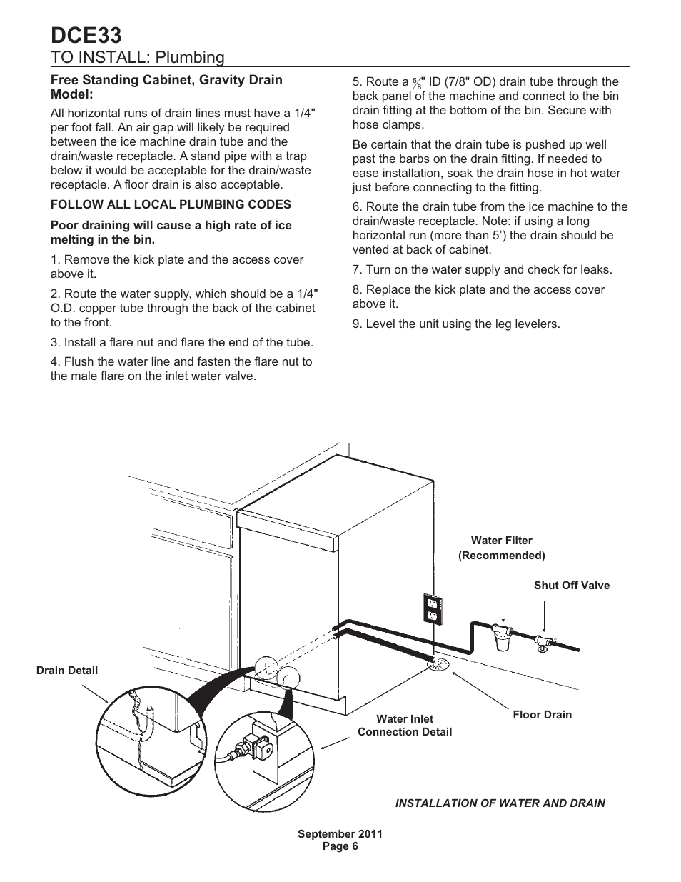 Dce33 | Scotsman DCE33 User Manual | Page 6 / 26