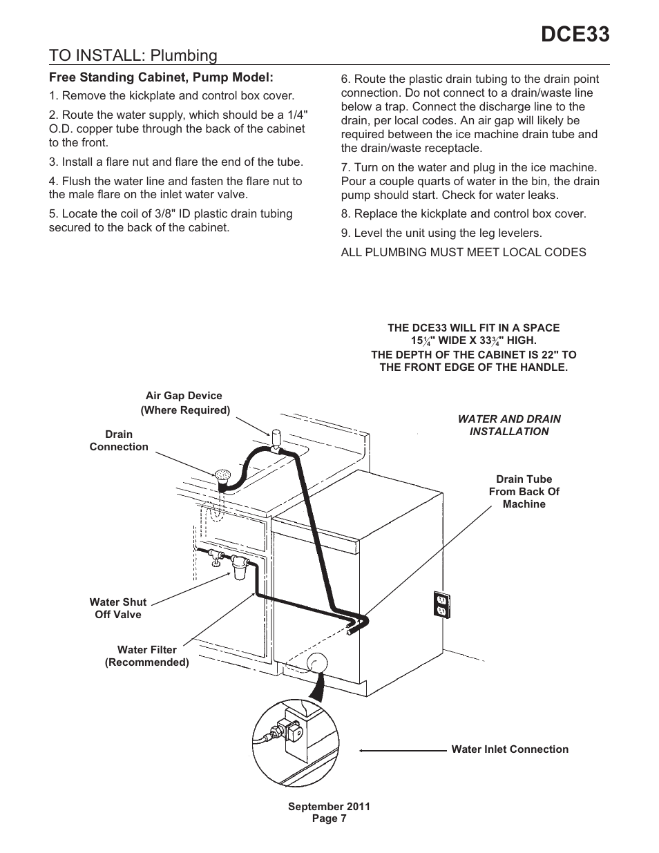 Dce33 | Scotsman DCE33 User Manual | Page 7 / 26