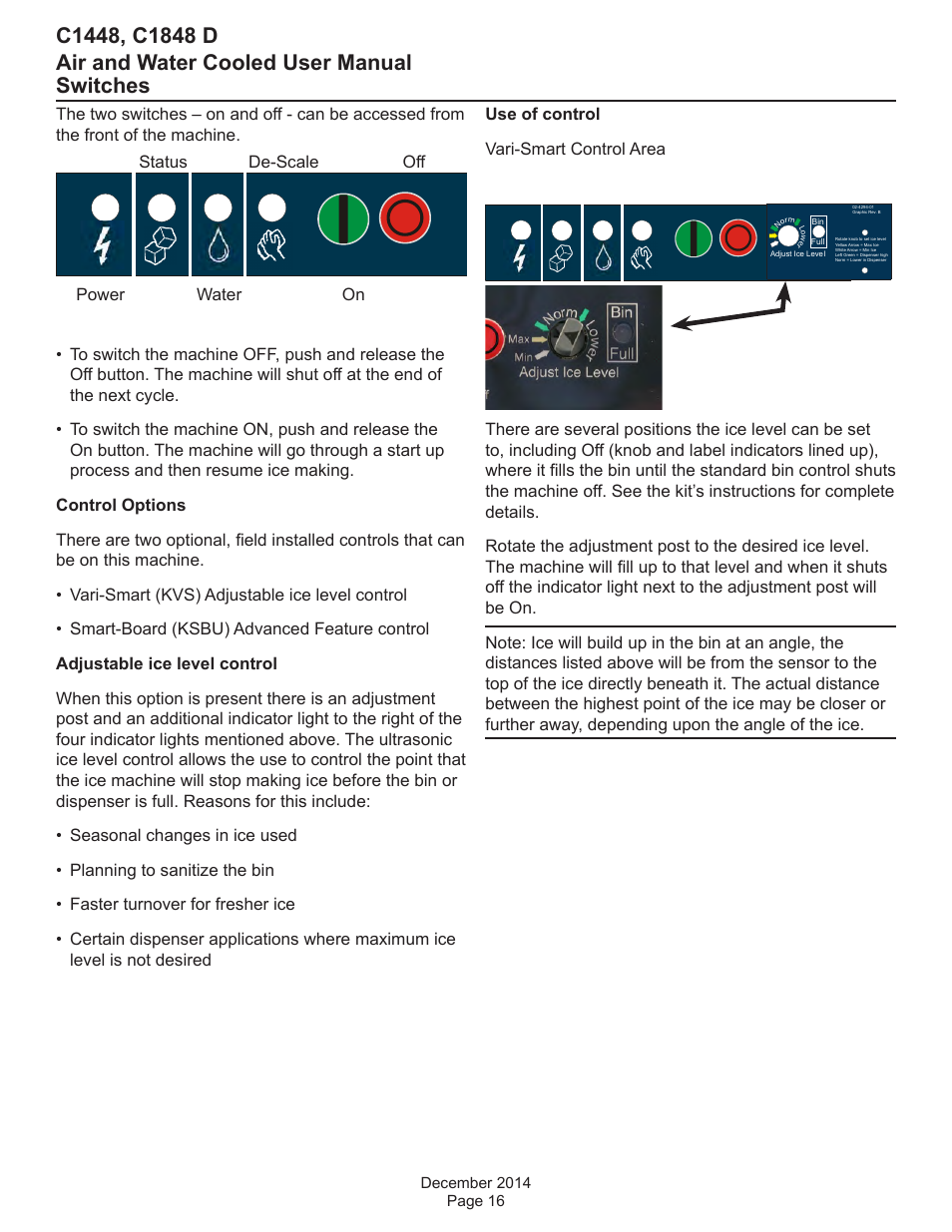 Switches | Scotsman C1448 User Manual | Page 17 / 22