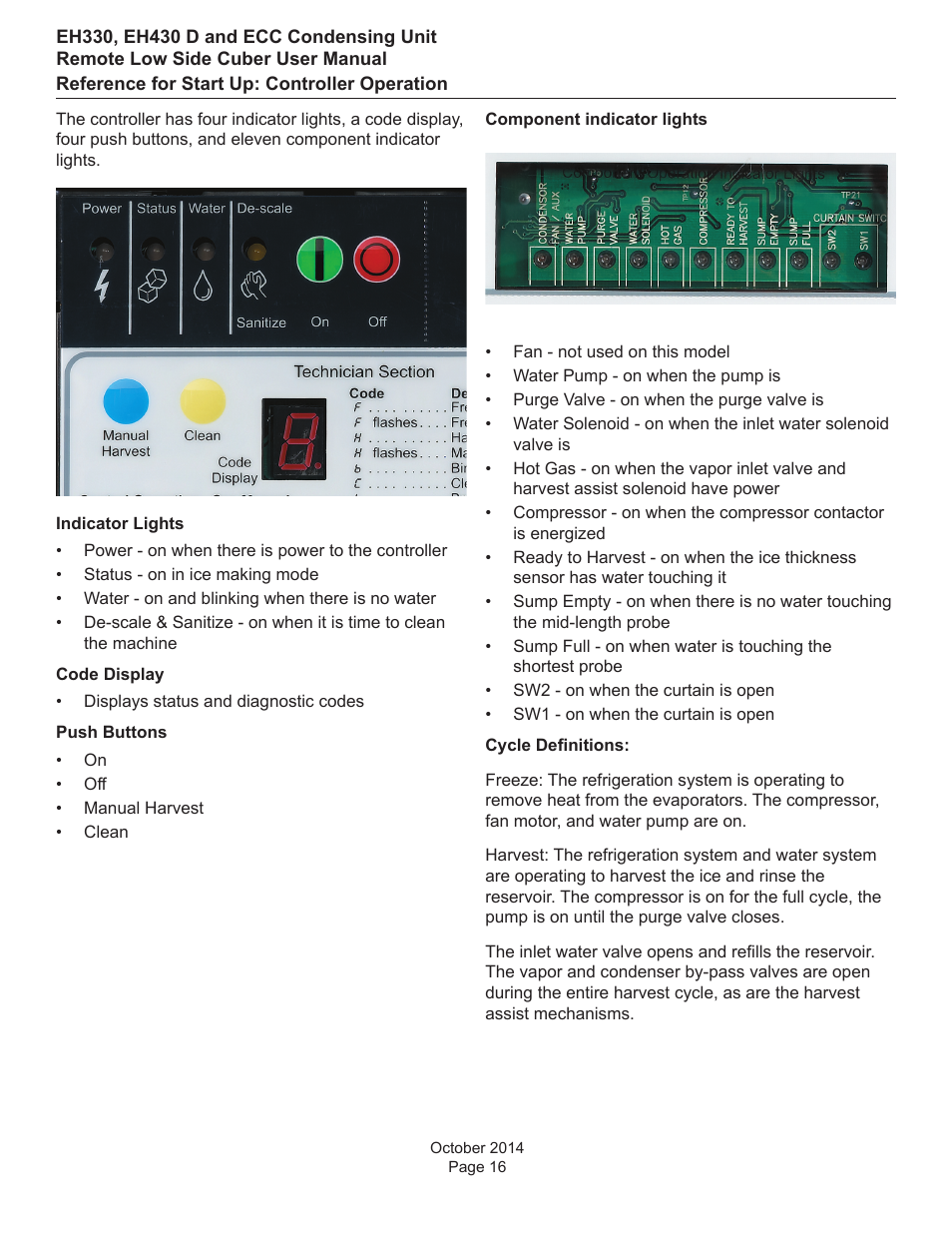 Scotsman EH330 D with ECC Condensing Unit User Manual | Page 17 / 31