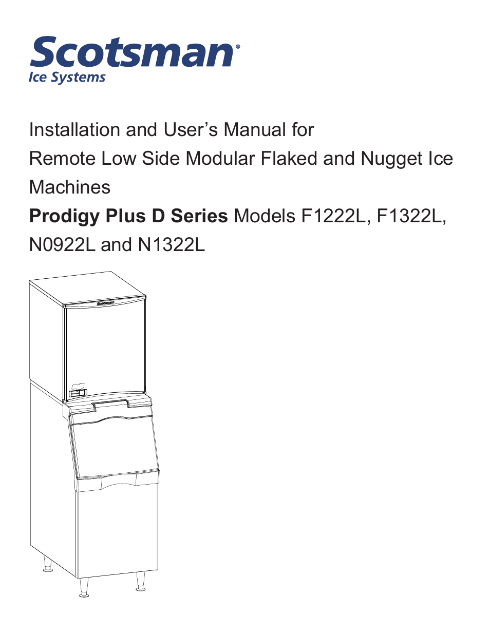 Scotsman F1222L User Manual | 18 pages