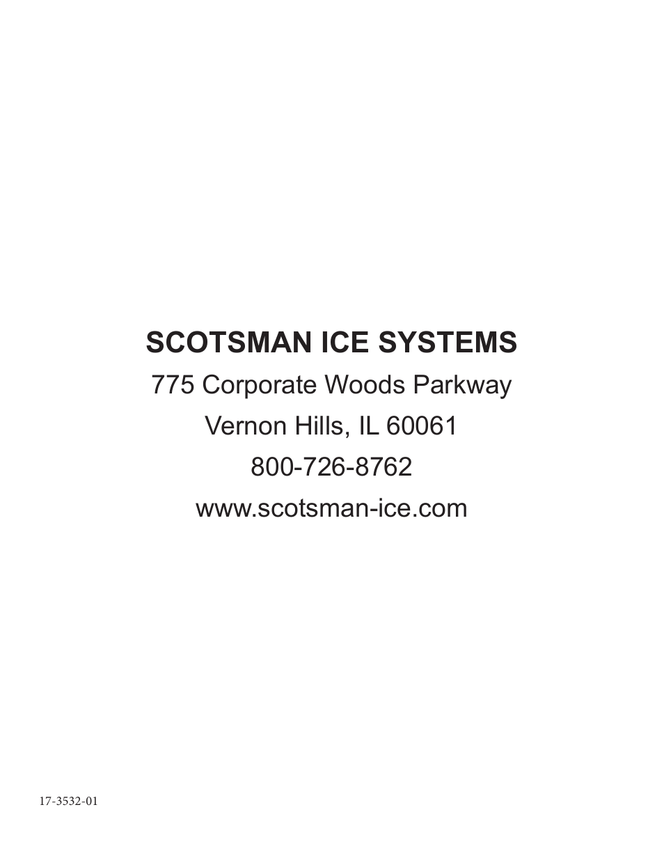 Scotsman ice systems | Scotsman F1222L User Manual | Page 18 / 18
