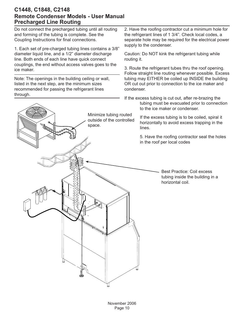 Precharged line routing | Scotsman C1448R User Manual | Page 11 / 26