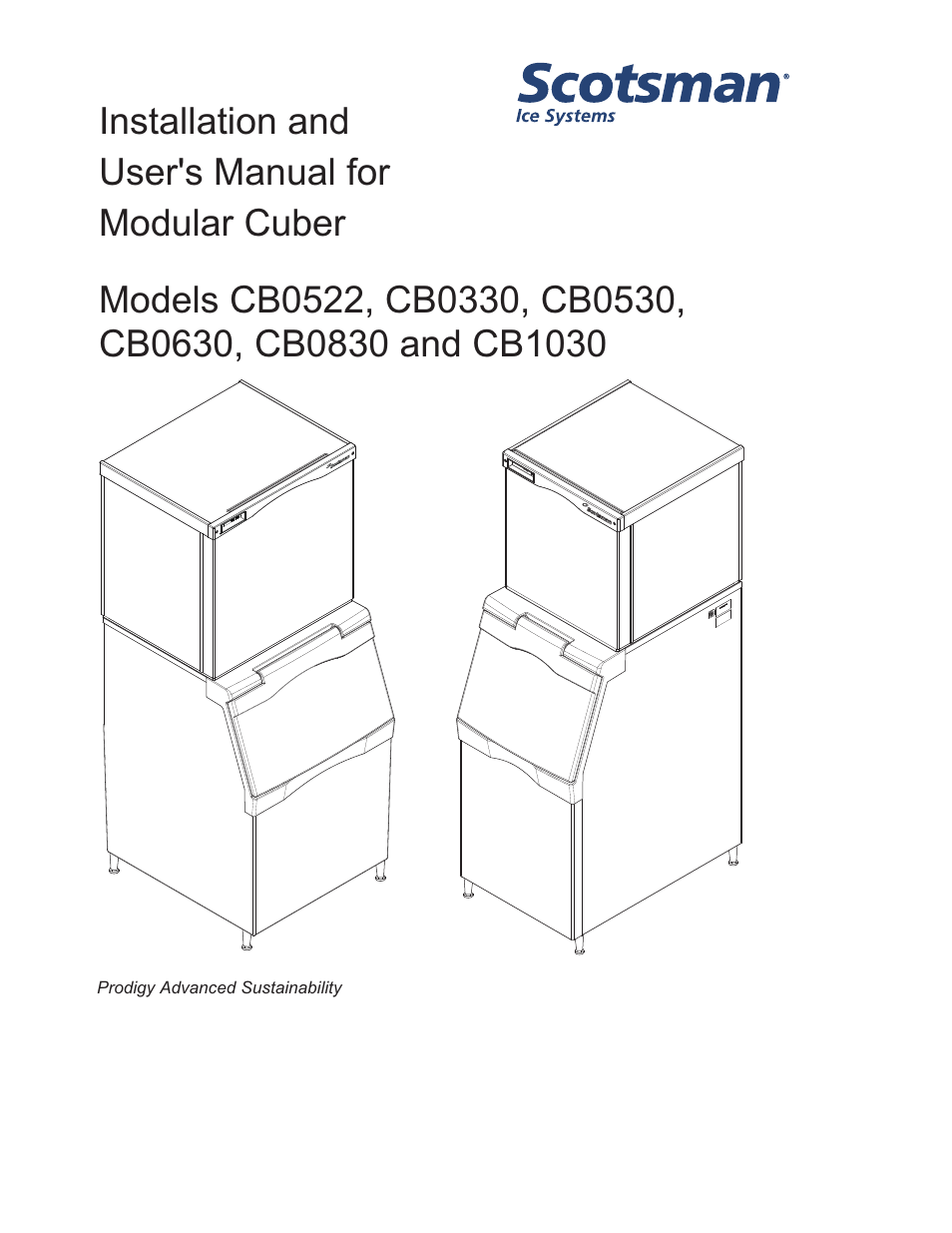 Scotsman CB0522 User Manual | 43 pages