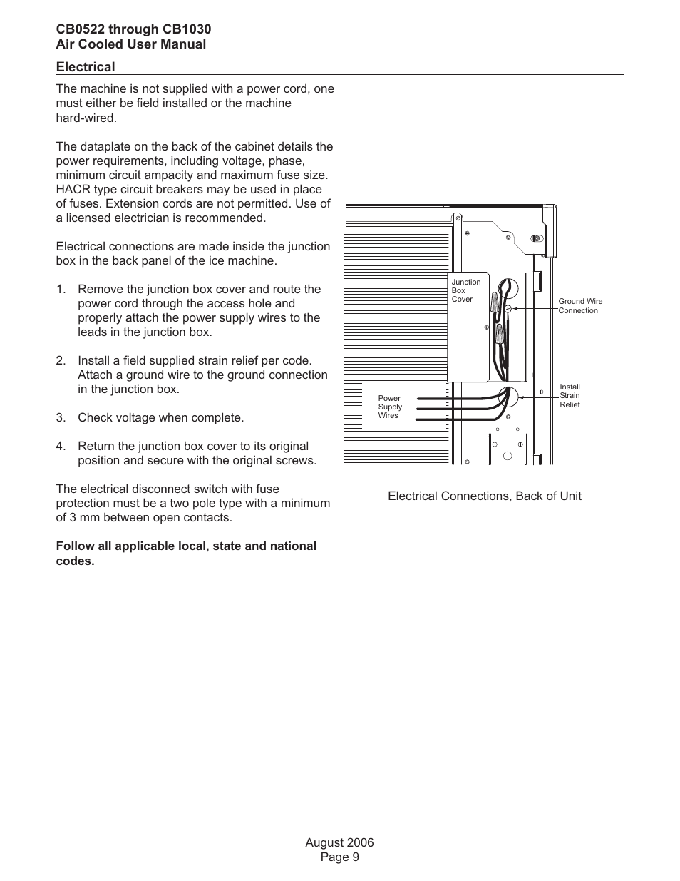 Scotsman CB0522 User Manual | Page 10 / 43