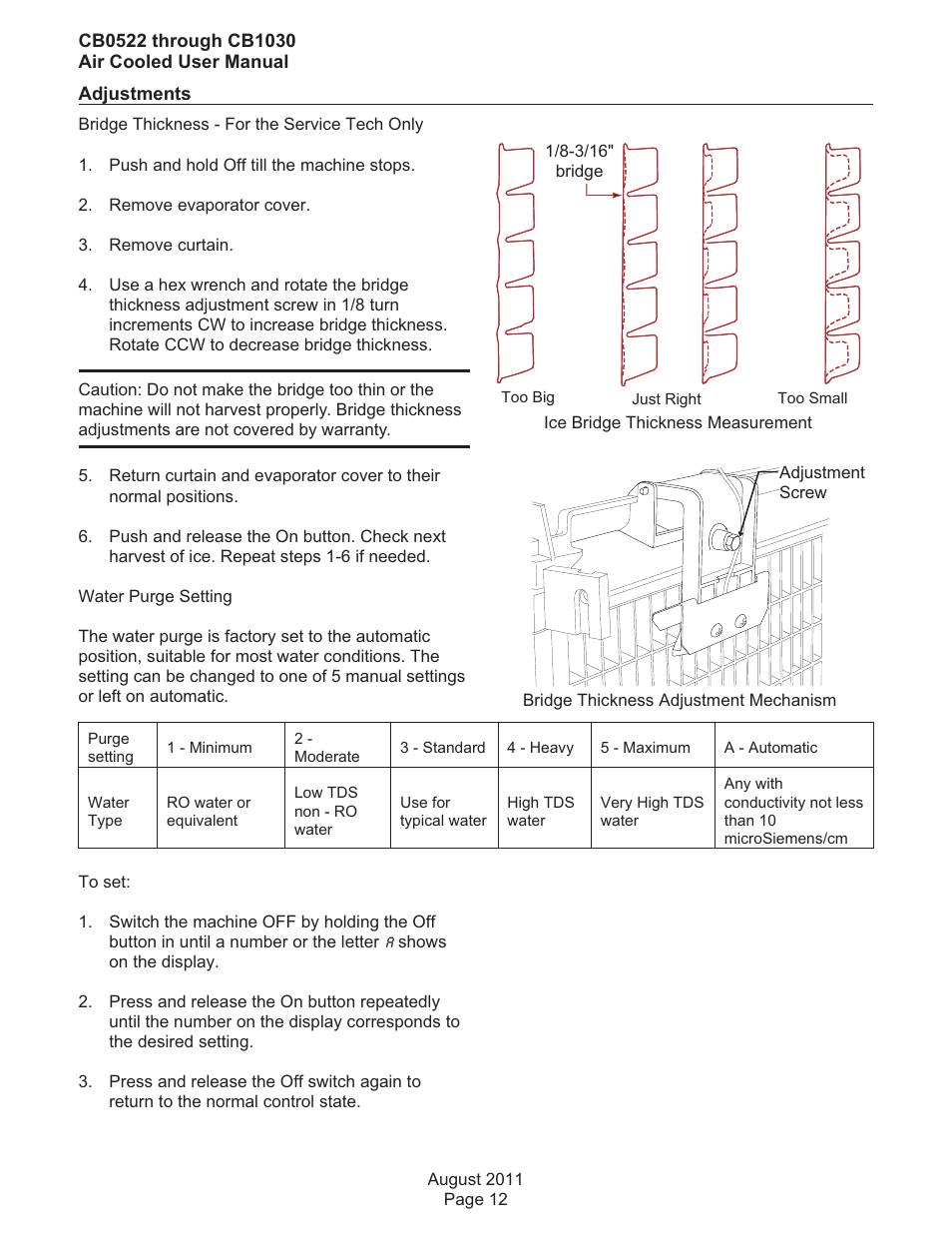 Scotsman CB0522 User Manual | Page 13 / 43