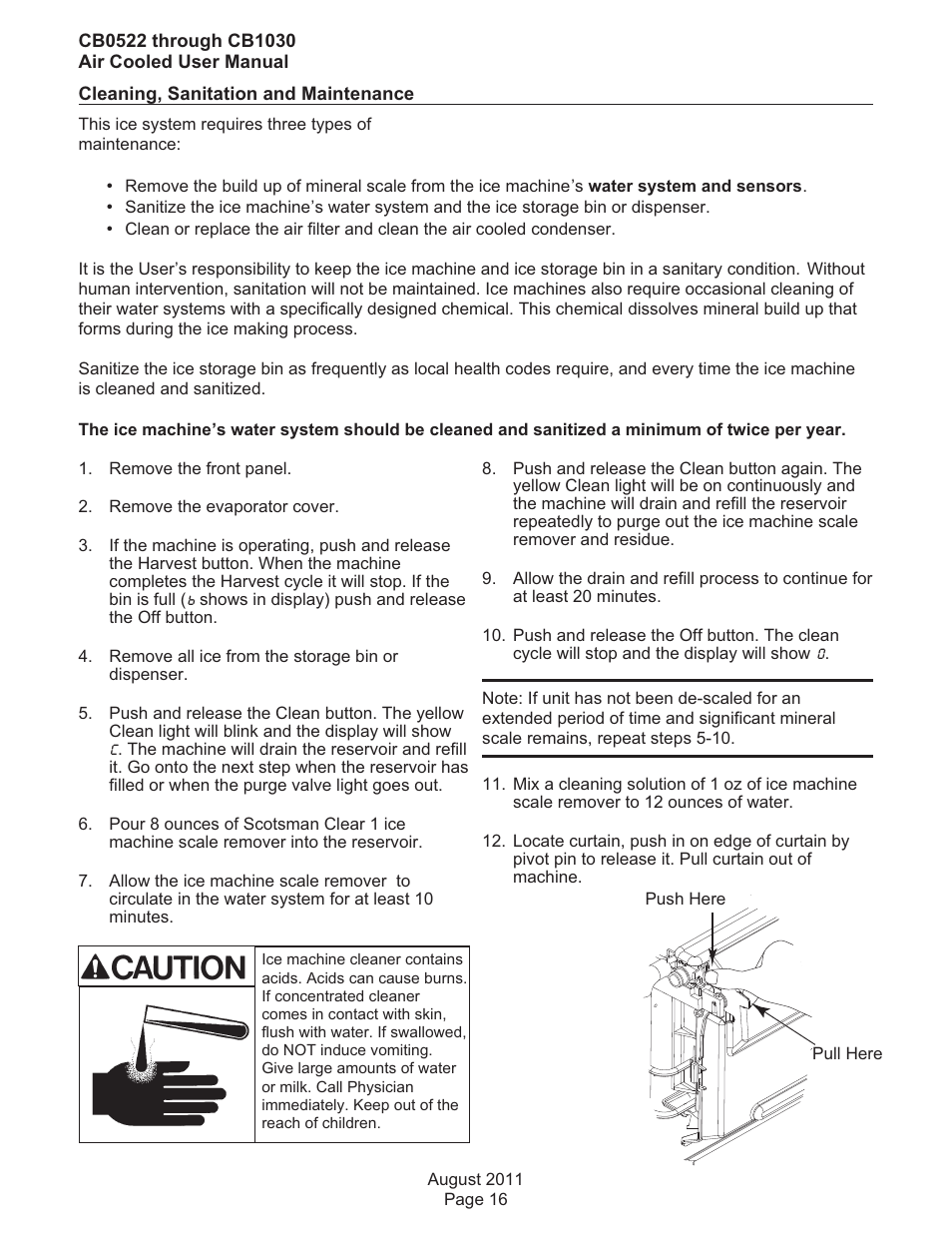 Scotsman CB0522 User Manual | Page 17 / 43