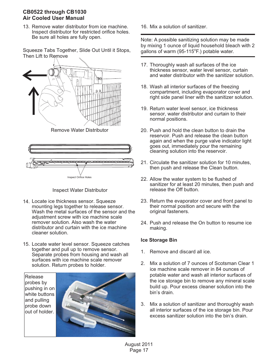 Scotsman CB0522 User Manual | Page 18 / 43