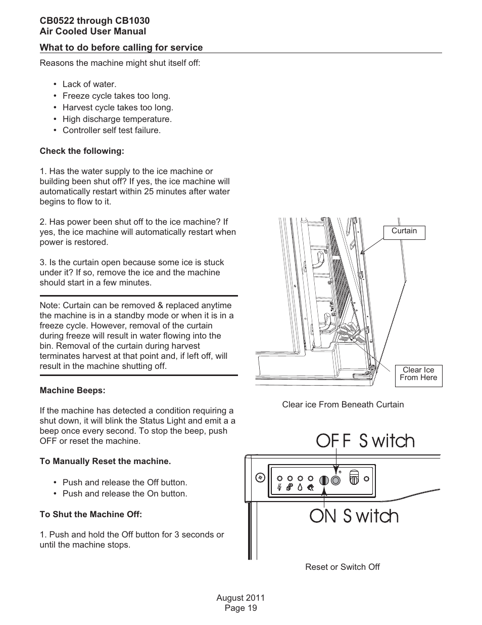 Scotsman CB0522 User Manual | Page 20 / 43