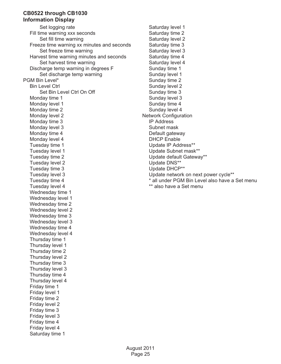 Scotsman CB0522 User Manual | Page 25 / 43