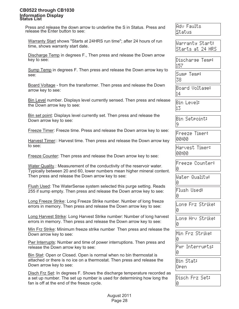 Scotsman CB0522 User Manual | Page 28 / 43