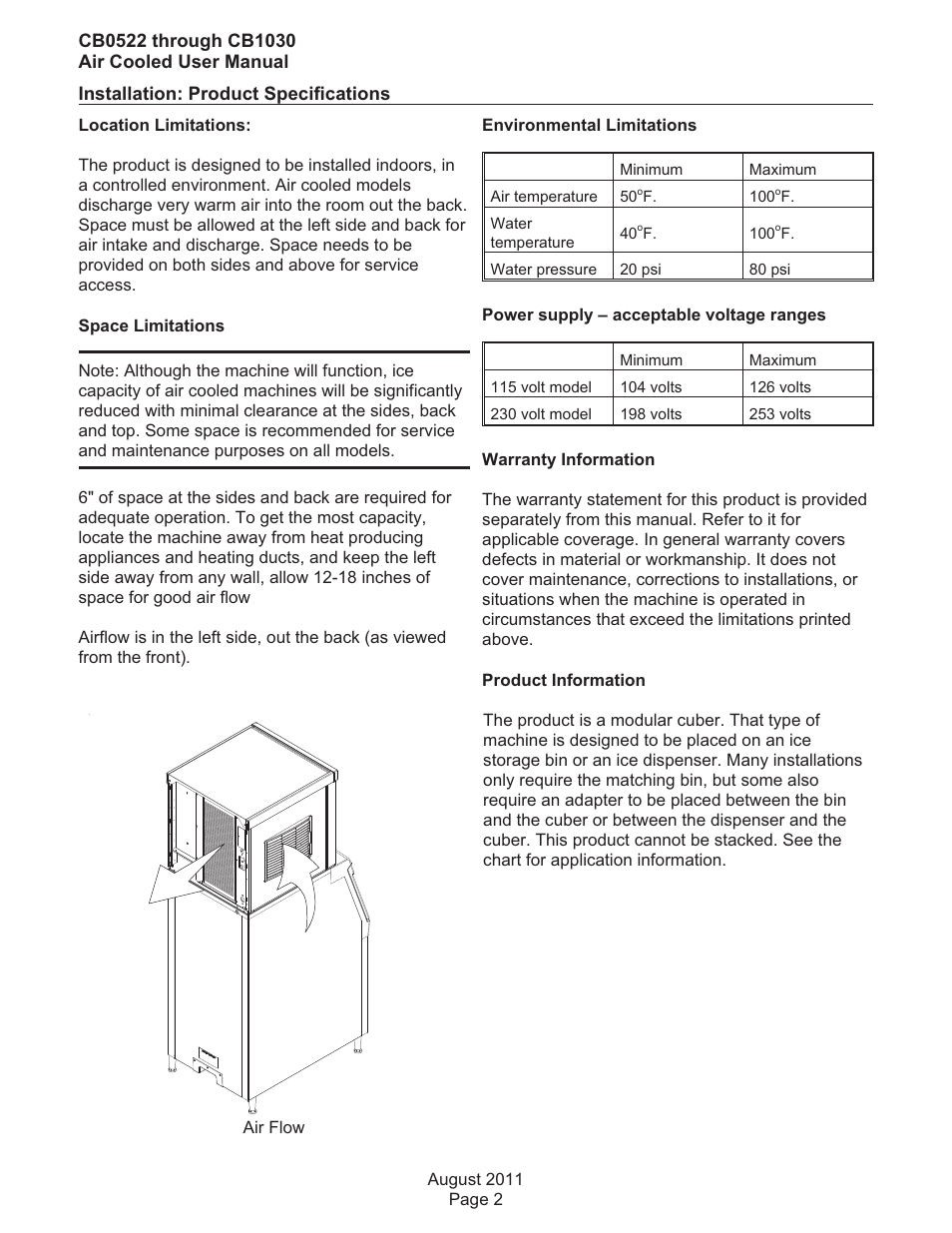 Scotsman CB0522 User Manual | Page 3 / 43