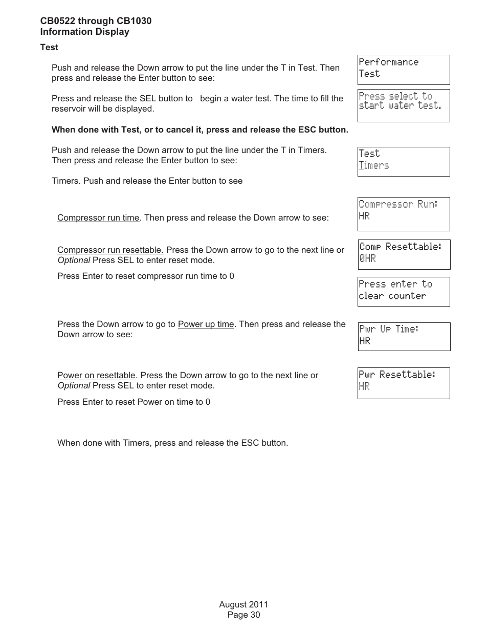 Scotsman CB0522 User Manual | Page 30 / 43