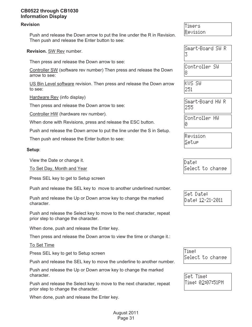 Scotsman CB0522 User Manual | Page 31 / 43