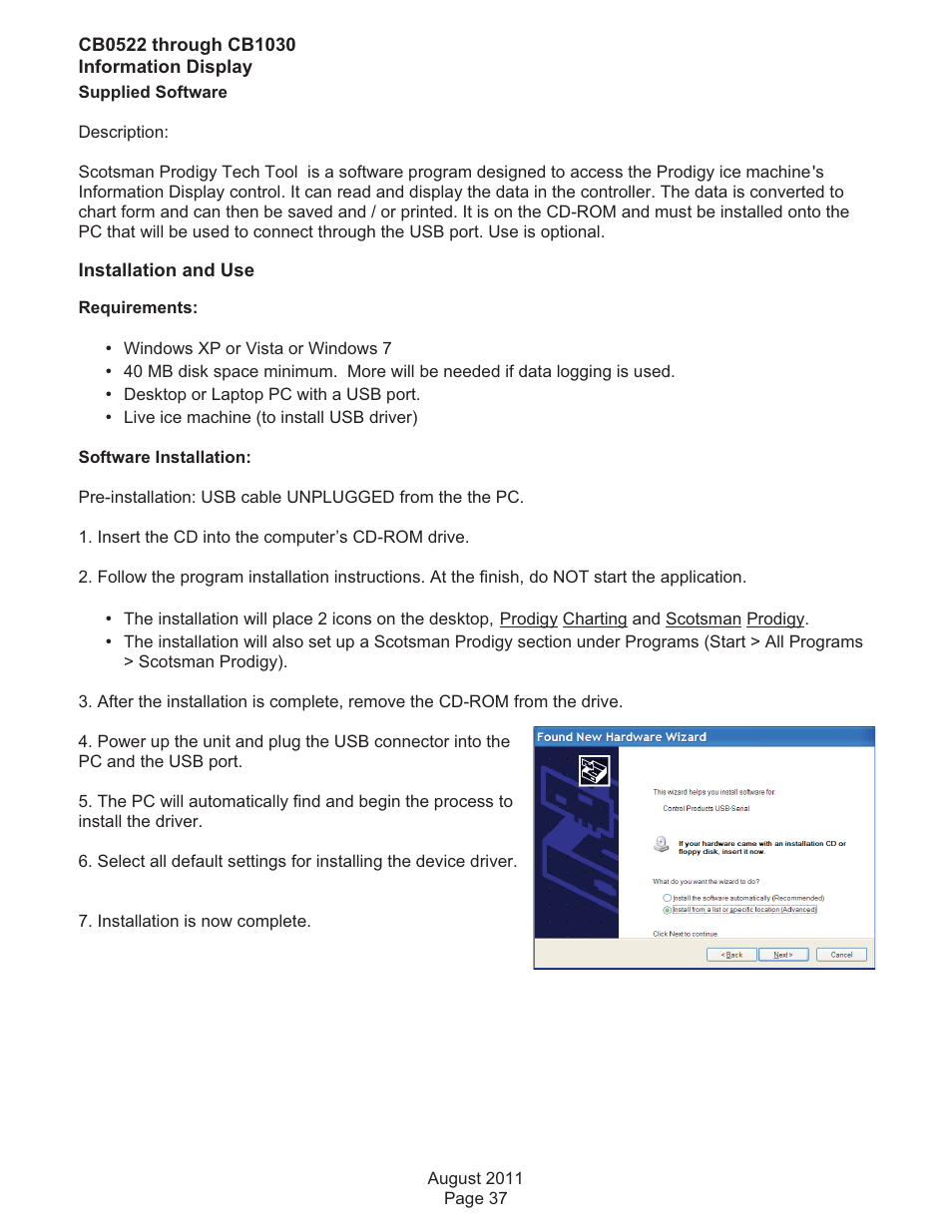 Scotsman CB0522 User Manual | Page 37 / 43