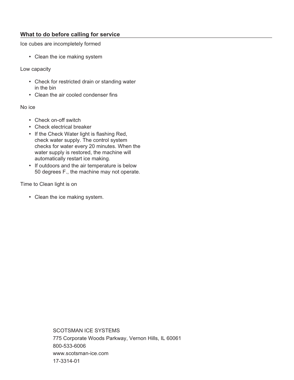 Scotsman CU50 User Manual | Page 16 / 16